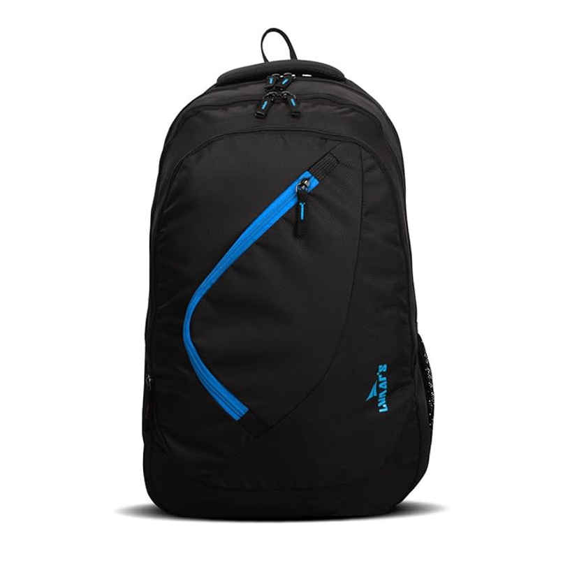 Lunar's Unisex Solid Polyester 35 L Backpack | Black and Blue - 19 Inches