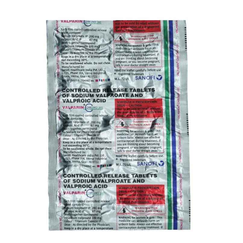 Valparin Chrono 300 Tablet CR Valparin Chrono 300 Tablet CR