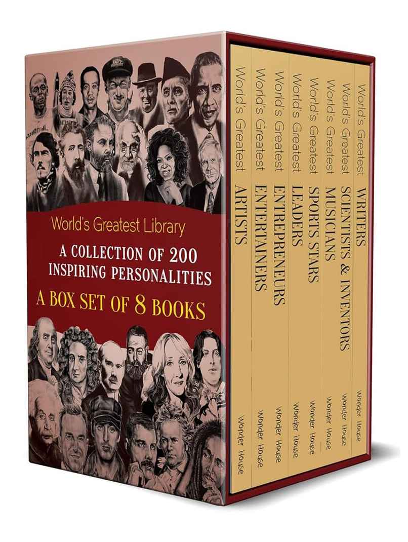 World's Greatest Library A Collection Of 200 Inspiring Personalities (Box Set Of 8 Biographies)
