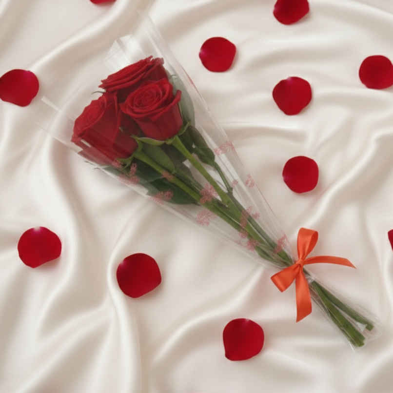 3 Red Rose Bouquet | Gifting 3 Red Rose Bouquet | Gifting
