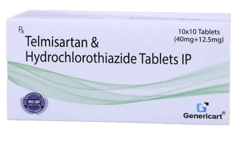 Genericart Telmisartan 40 Mg + Hydrochlorothiazide 12.5 Mg Tablet Genericart Telmisartan 40 Mg + Hydrochlorothiazide 12.5 Mg Tablet