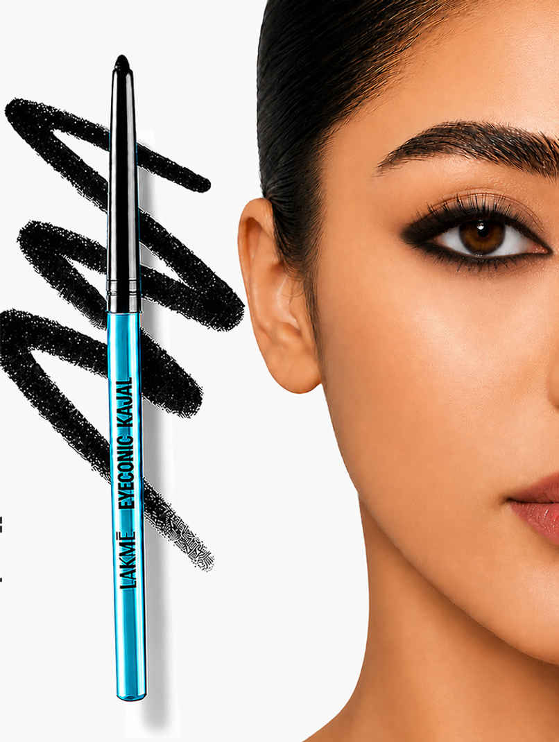 Lakme 9 to 5 Eyeconic Kajal, Smudgeproof, Waterproof, lasts upto 24 Hrs, Black Lakme 9 to 5 Eyeconic Kajal, Smudgeproof, Waterproof, lasts upto 24 Hrs, Black