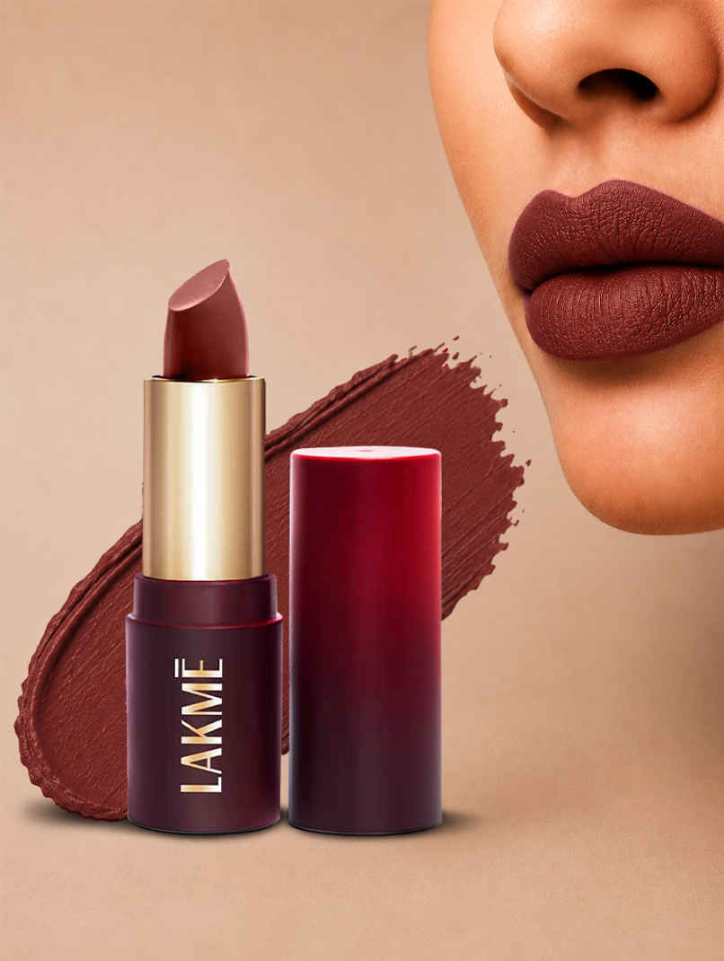 Lakme Forever Matte Lipstick | Made With French Rose Oil Extracts | Nude Toast Lakme Forever Matte Lipstick | Made With French Rose Oil Extracts | Nude Toast