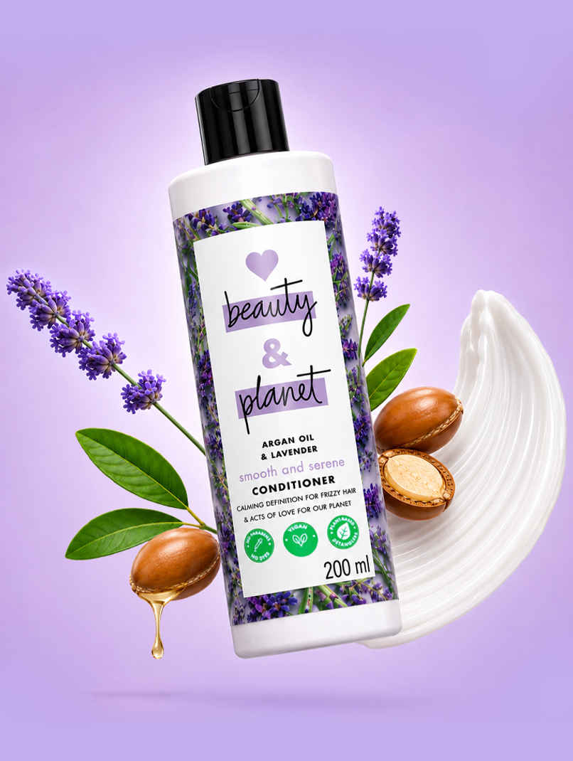 Love Beauty & Planet Argan Oil & Lavender | Paraben Free Smooth & Serene Conditioner Love Beauty & Planet Argan Oil & Lavender | Paraben Free Smooth & Serene Conditioner