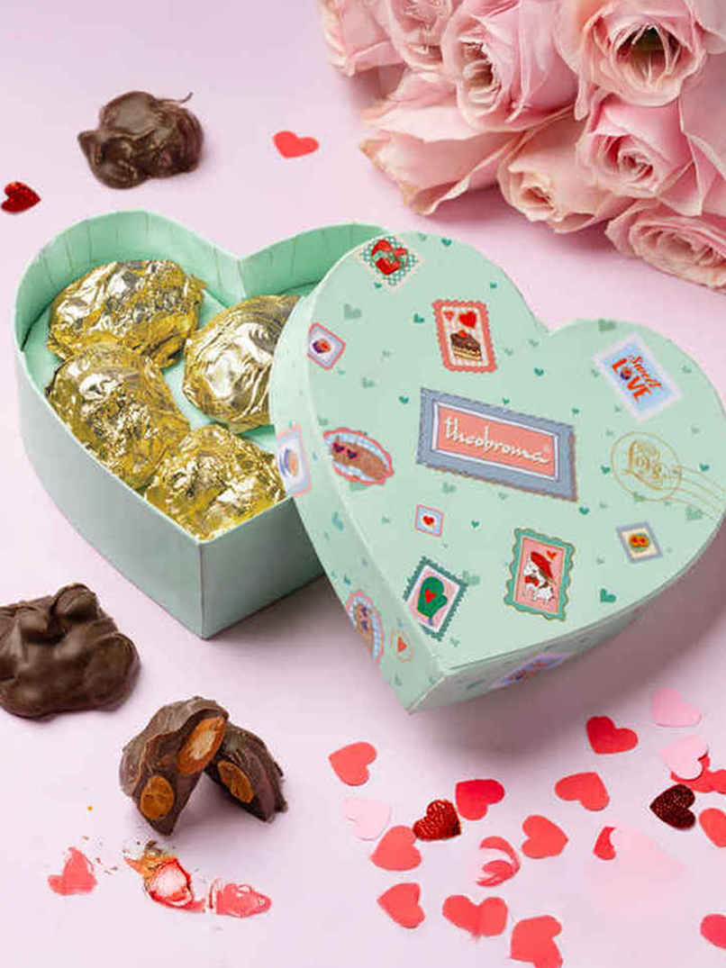 Theobroma Valentine's Choco Almond Rocks Box