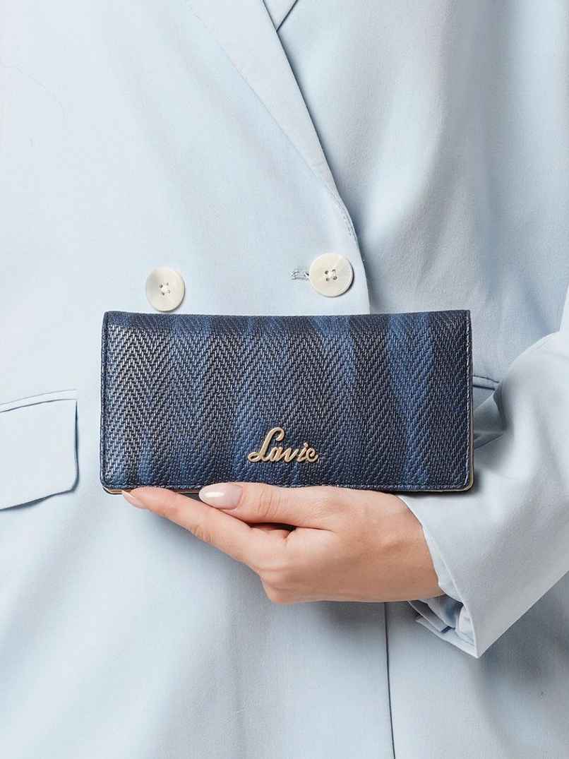 Lavie Women's Herring Safain Bifold Wallet | Large | Navy Blue