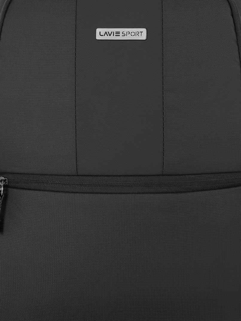 Lavie Sport Unisex Solid Polyester 28 L Padded Grab Handle Laptop Backpack | Black - 15.6 Inches