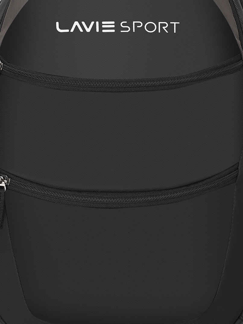 Lavie Sport Unisex Solid Polyester Padded Grab Handle Laptop Backpack | Black | M (31 x 20 x 46 cm)