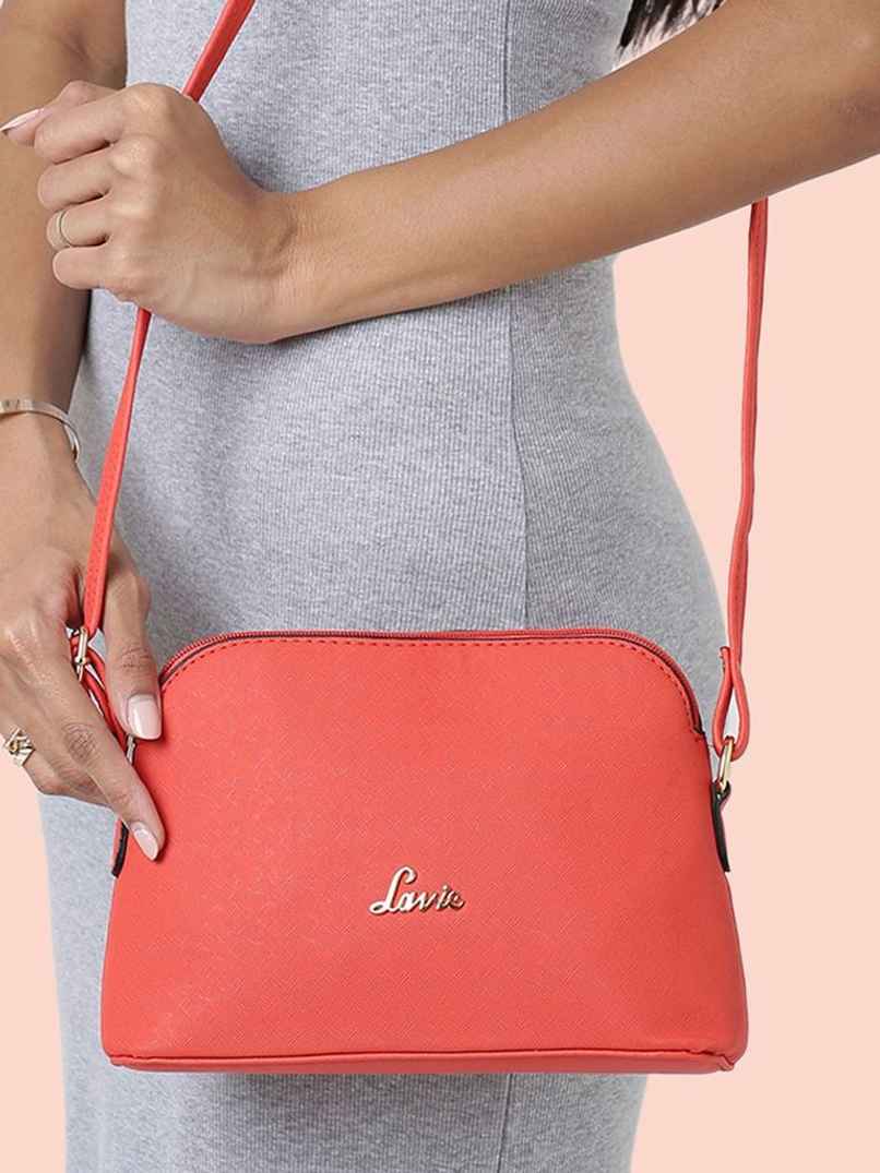 Lavie Women's Hand Bag | Medium | Coral