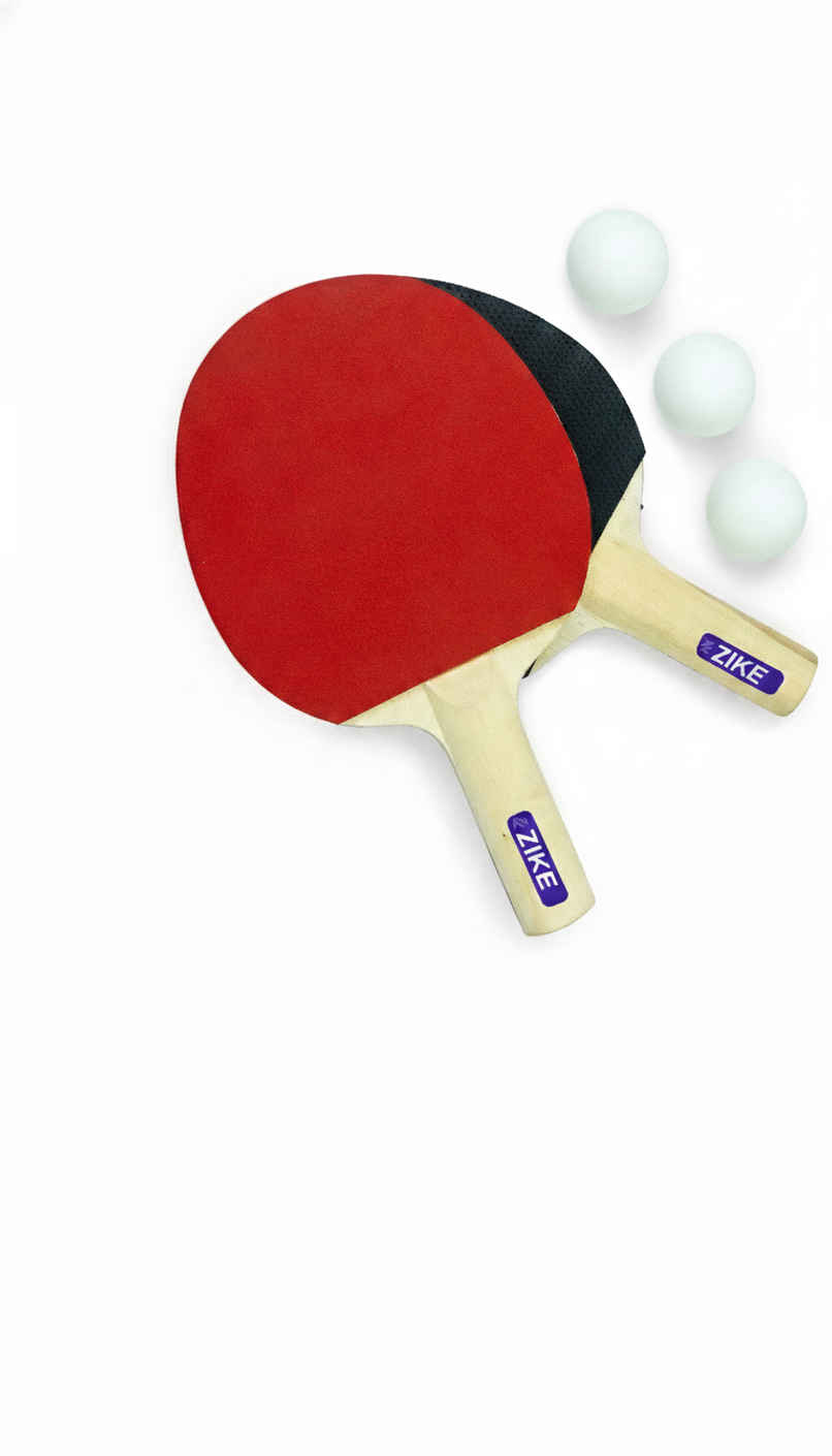 Zike 1 Star Table Tennis Set (2 Racquets & 3 Balls) assorted