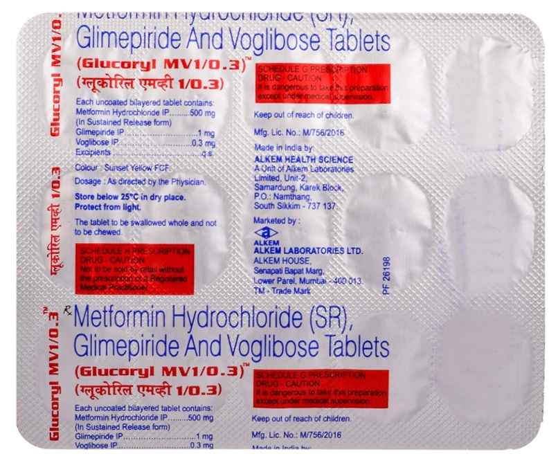 Glucoryl MV 1/0.3 Tablet SR