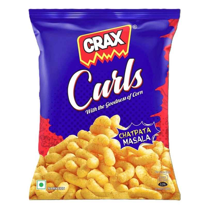 Crax Curls Chatpata Masala Puff Snacks | Crispy & Tasty