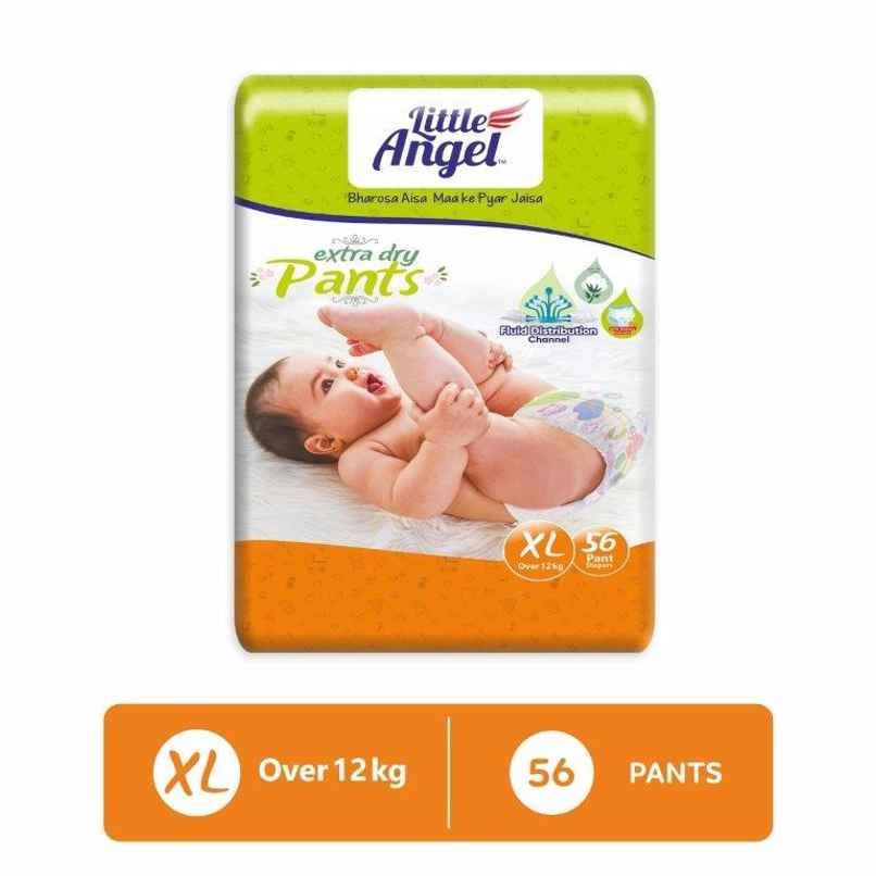 Little Angel Extra Dry Pant Style Diaper | XL | 56 pcs