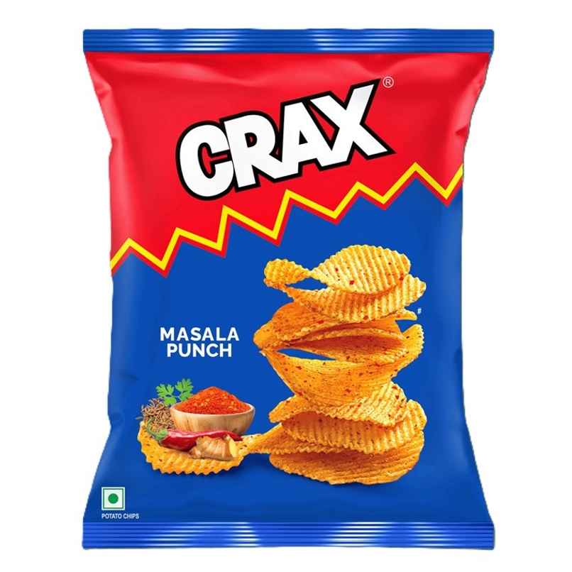 Crax Masala Punch Potato Chips Snacks | Spicy & Crunchy Crax Masala Punch Potato Chips Snacks | Spicy & Crunchy