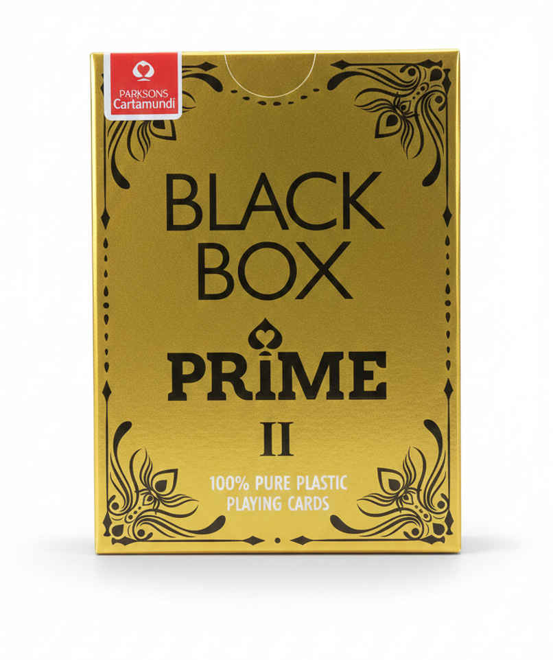 Parksons Cartamundi Plastic Playing Cards Black Box Prime | Twin pack