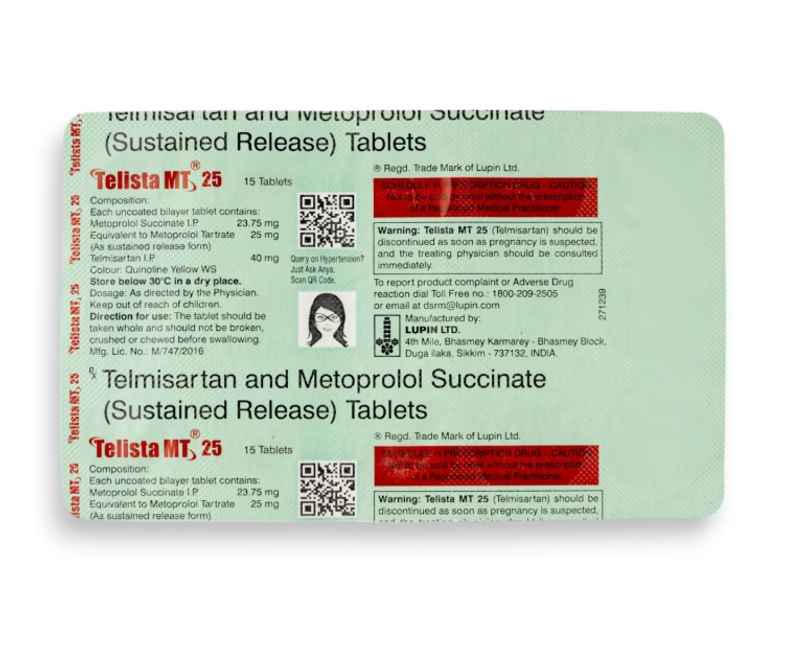 Telista MT 25 Tablet SR Telista MT 25 Tablet SR