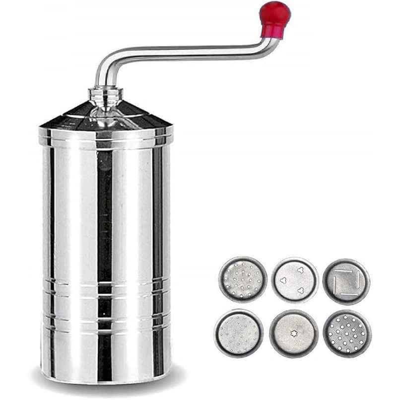 2Mech Stainless Steel Sev Sancha Machine | Muruku Maker with 6 Jali