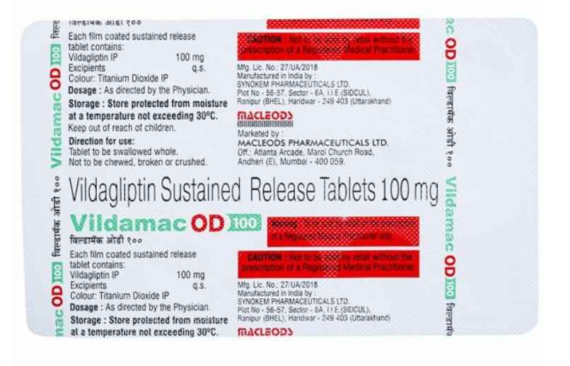 Vildamac OD 100 Tablet SR