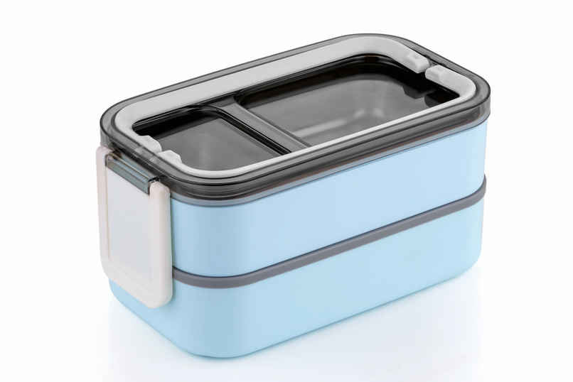 2Mech Stainless Steel Premium Quality 2 Layer Lunchbox | Blue