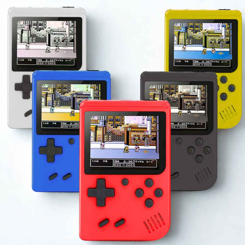 Fablue Rechargeable Pocket Video Game for Kids - 400 in 1 Retro Game Toy for Kids - Multicolor