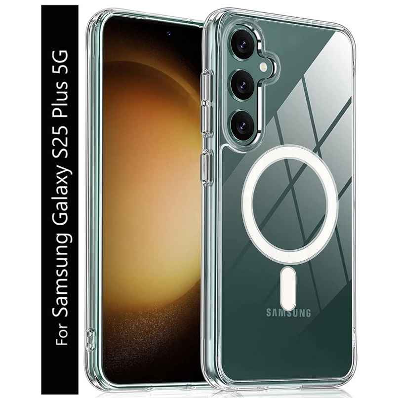 Kwine Case Samsung Galaxy S25 Plus 5G Back Cover - Magsafe Case - Transparent