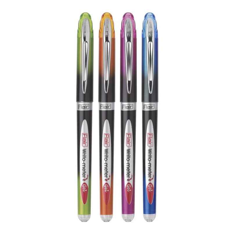 Flair Writometer Gel Pen Blue Pack Of 3