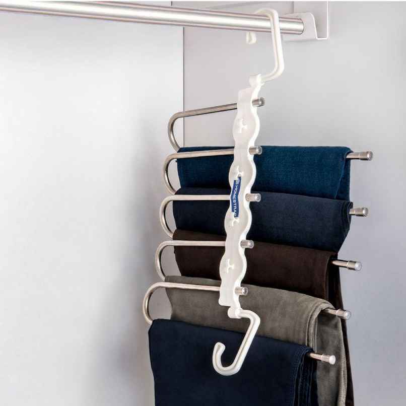 HomeStrap 5in1 Space Saver Multi Layer Pant Hanger