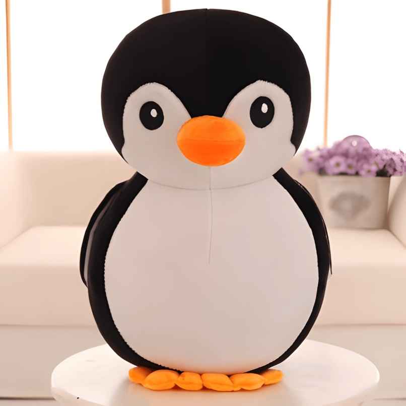 Fablue Penguin Plush & Soft Toy For Boys Girls And Kids | Black & White - 17 cm