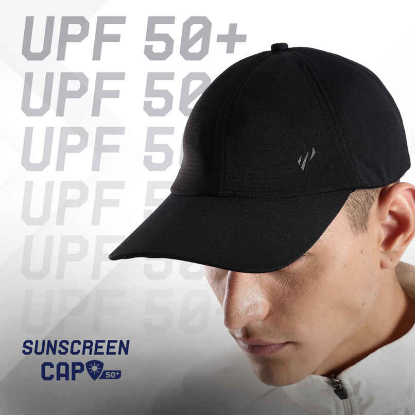 Blue Tyga Men's Sunscreen Cap | Black