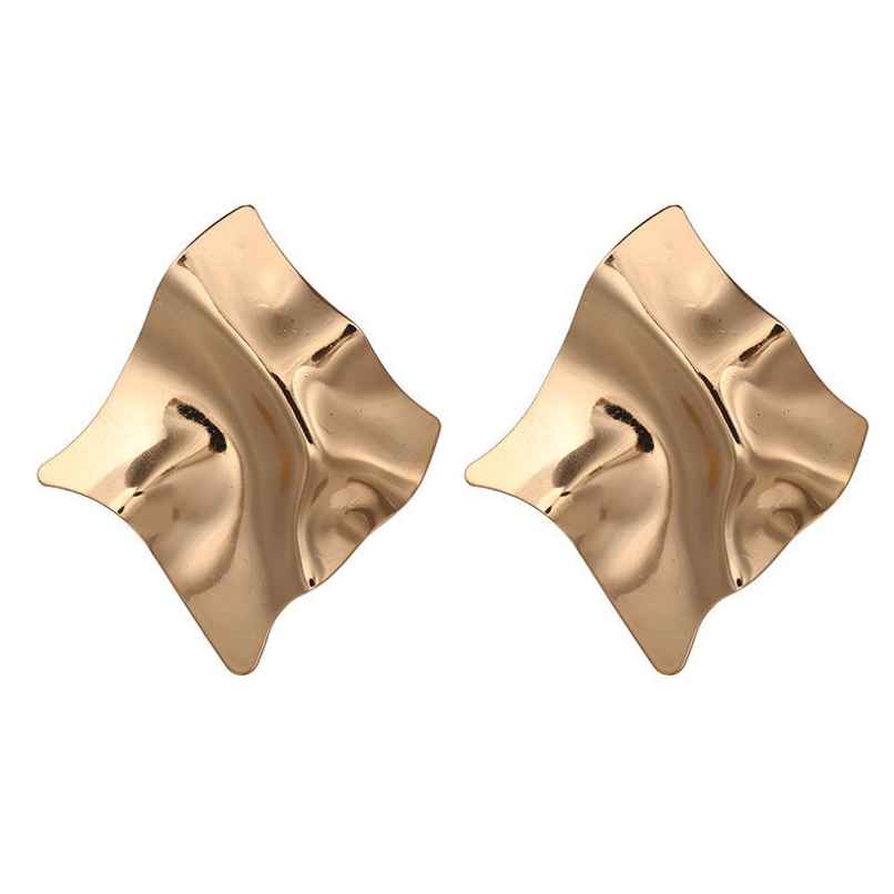 Just Lil Things Crushed Gold Statement Earrings | jltz0086 Just Lil Things Crushed Gold Statement Earrings | jltz0086