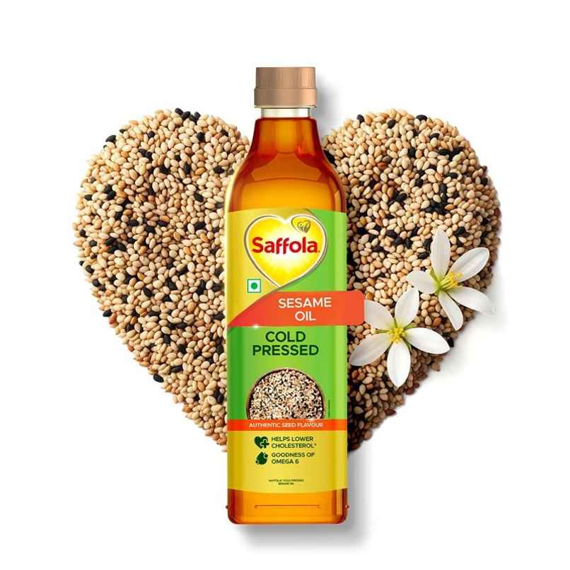 Saffola Sesame (Til-Gingelly) Seed Cold Pressed Oil | Helps Lower Cholesterol