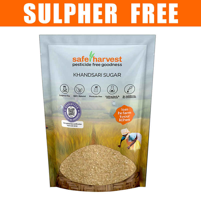 Safe Harvest Pesticide-Free Khandsari Sugar | Artisanal | No Artificial Flavors Safe Harvest Pesticide-Free Khandsari Sugar | Artisanal | No Artificial Flavors