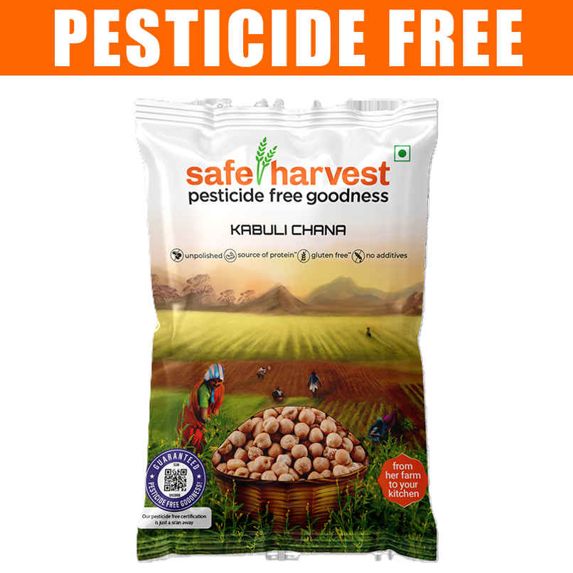Safe Harvest Pesticide-Free Kabuli Chana | Vegan | Gluten Free