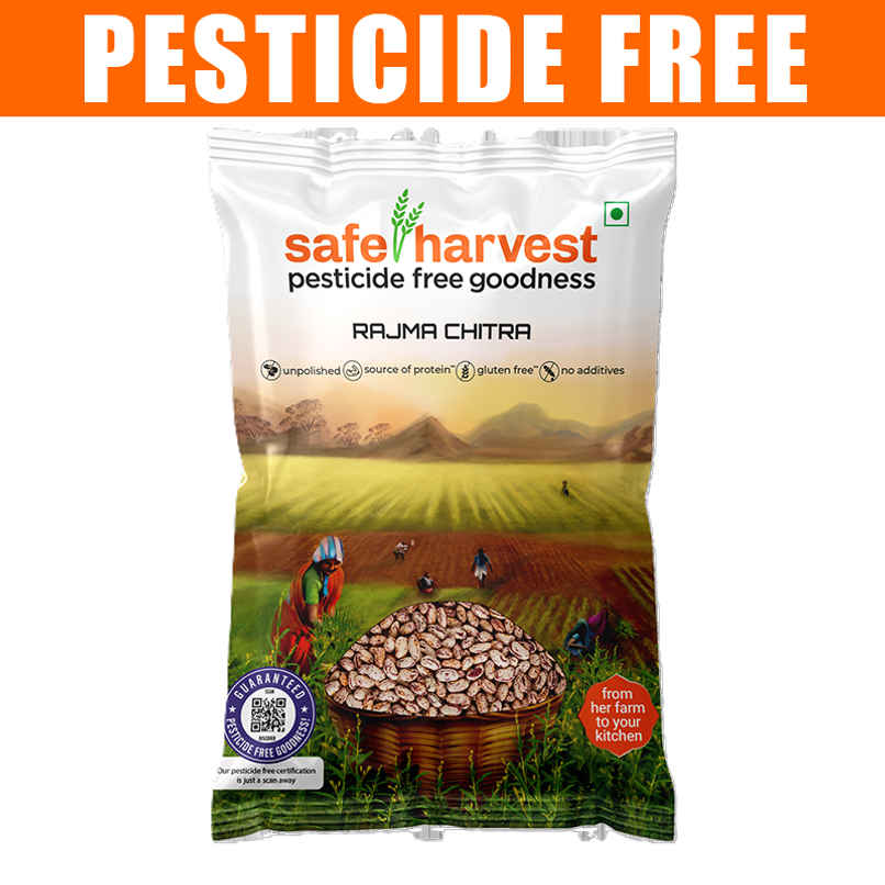 Safe Harvest Pesticide-Free Rajma Chitra | Vegan | Gluten Free