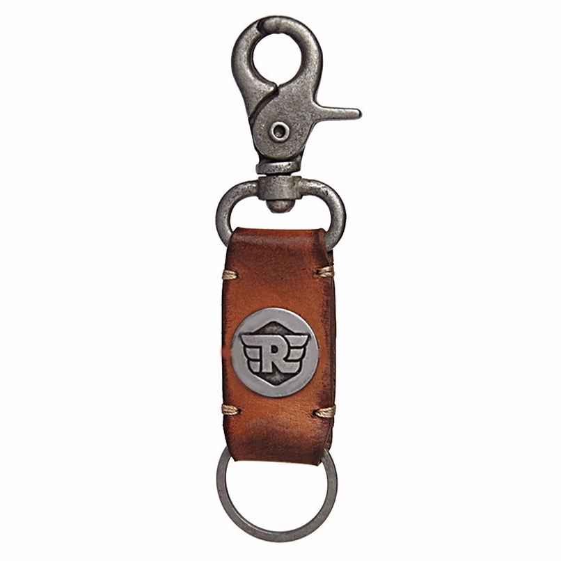 Royal Enfield Leather Key Chain | Tan