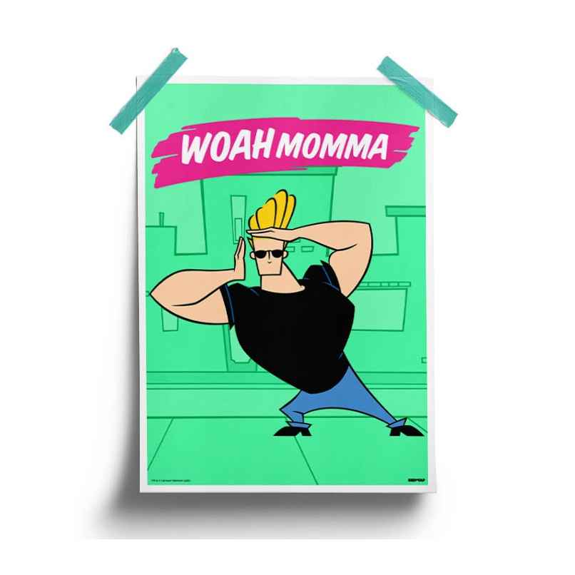 House Of Festivals Woah Momma - Johnny Bravo Official Poster