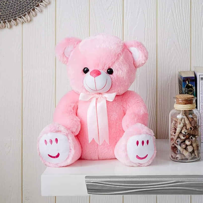Fablue Teddy Bear Plush Soft Toy Animal for Kids | Pink | 33 cm