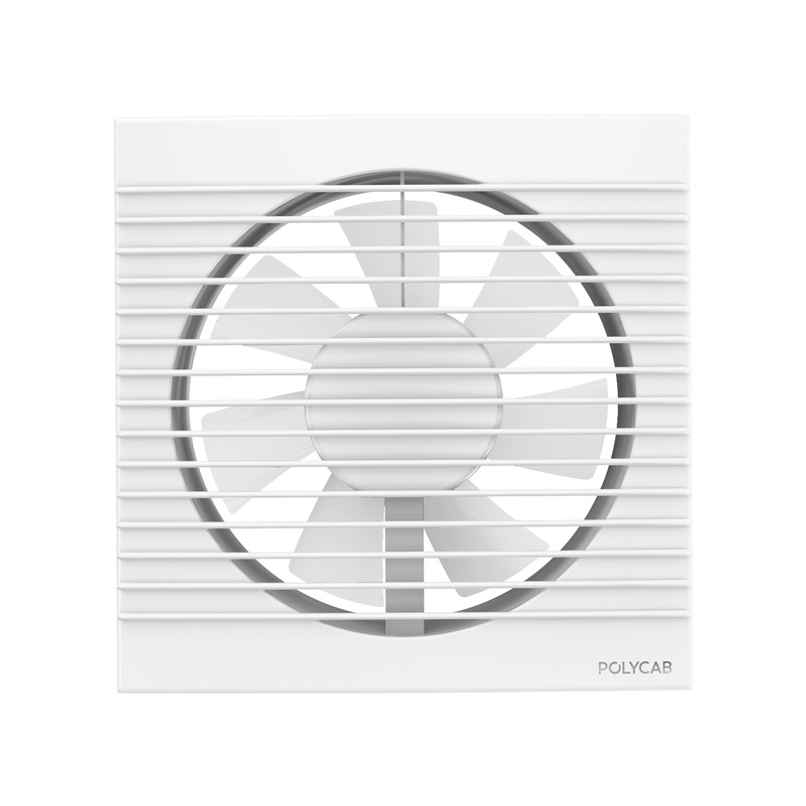 Polycab Freshner Axial Air Exhaust fan, 150mm, High Speed,Noiseless, 100% Copper Winding, White