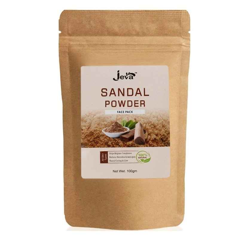 Jeva Sandalwood Powder Face Pack | Skin Brightening & Glow Enhancement