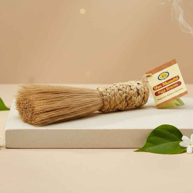 Om Shanthi Pooja Broom | Cleaning for Pooja Rooms & Divine Spaces | Auspicious Buy | Cycle
