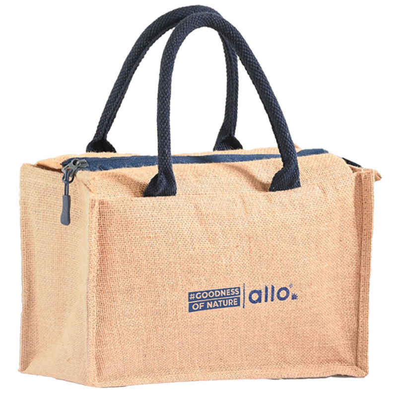 Allo Insulated Jute Lunch Bag | 9L