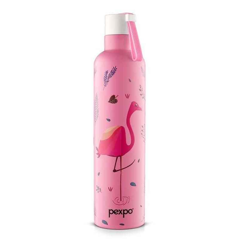 Pexpo 24 Hrs Hot & Cold Isi Certified Oslo With Printed Design Vacuum Insulated Bottle 750 ml Flask