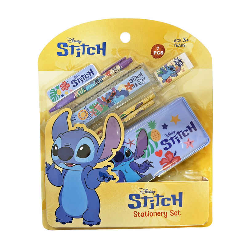 Striders Stitch Kids Stationery Kit | Pencil Box Set with Pen, Pencils, Ruler, Eraser & Sharpener Striders Stitch Kids Stationery Kit | Pencil Box Set with Pen, Pencils, Ruler, Eraser & Sharpener