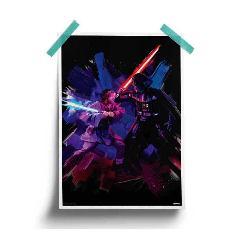 House Of Festivals Kenobi X Vader Duel - Star Wars Official Poster House Of Festivals Kenobi X Vader Duel - Star Wars Official Poster