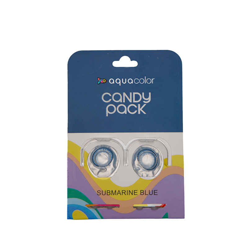 Aquacolor Candy Pack with Zero Power Daily Disposable Lens Submarine Blue Aquacolor Candy Pack with Zero Power Daily Disposable Lens Submarine Blue