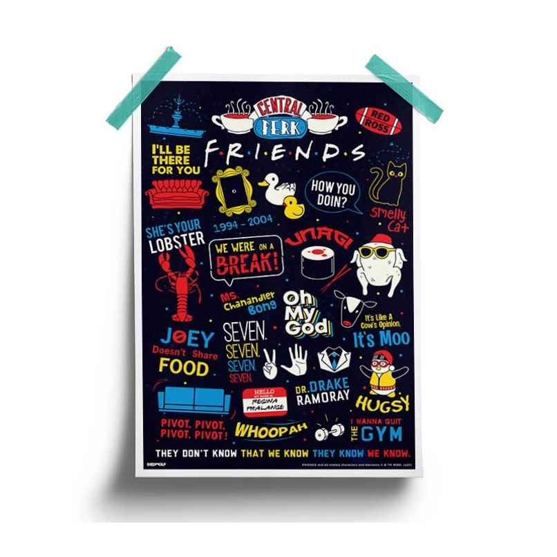 House Of Festivals F.R.I.E.N.D.S Infographic- Friends Official Poster