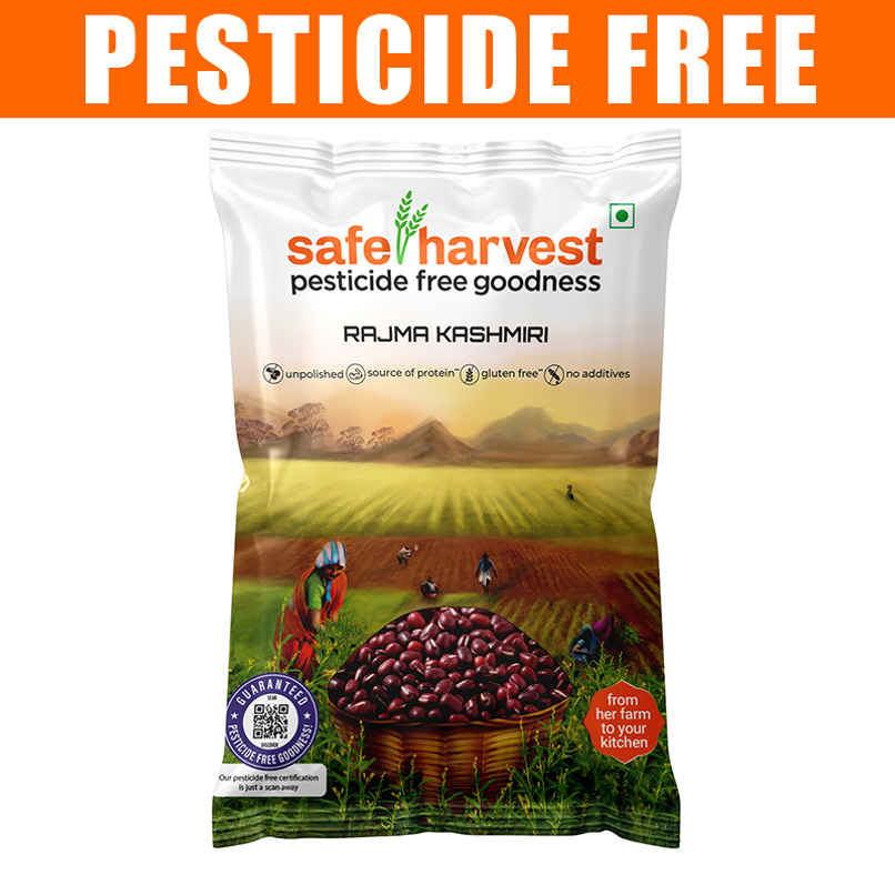 Safe Harvest Pesticide-Free Rajma Kashmiri | Natural and Healthy | No Artificial Flavours