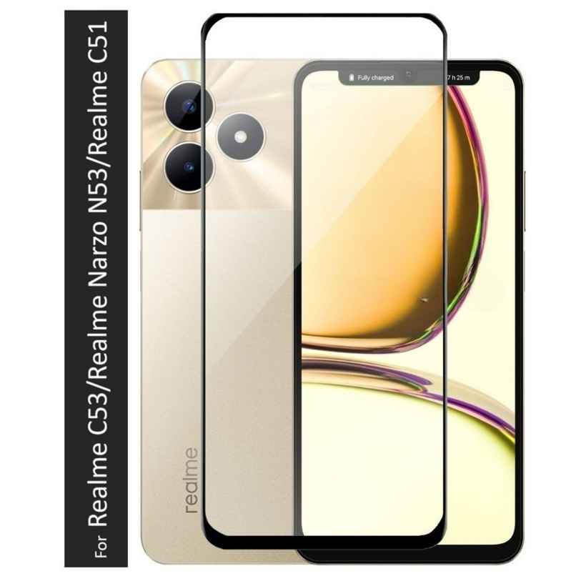 Kwine Case Realme C53, Realme Narzo N53, Realme C51 Tempered Glass Screen Protector Kwine Case Realme C53, Realme Narzo N53, Realme C51 Tempered Glass Screen Protector