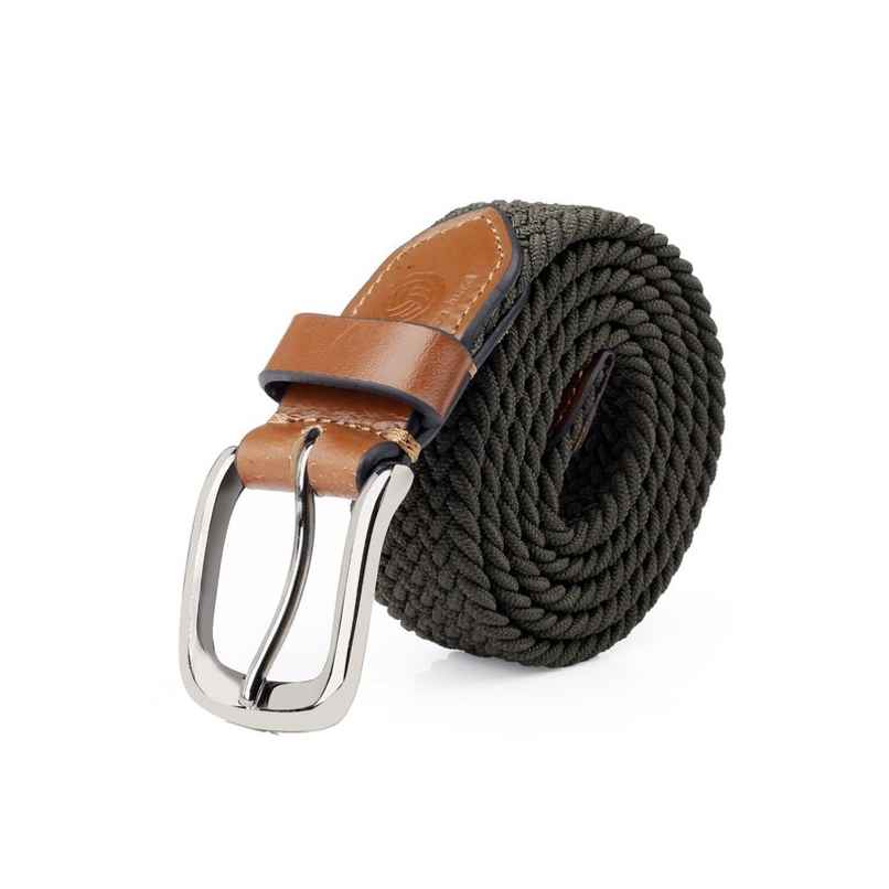 Bacca Bucci Men's Elastic Braided Golf Belt Olive Waist | 40 Bacca Bucci Men's Elastic Braided Golf Belt Olive Waist | 40