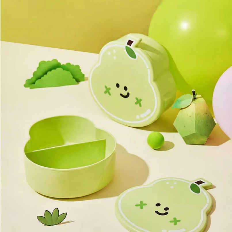 DesignLand Pear Shaped Kids Lunch Box | Green DesignLand Pear Shaped Kids Lunch Box | Green